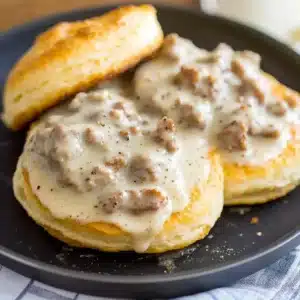 Salsa Dominical con Asado: Tu Receta Clásica para el Hogar. 2 Biscuits and Gravy