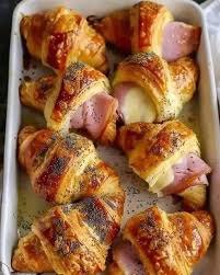 Croissants de Jamón y Queso al Horno