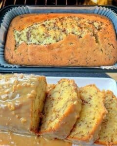 Pan de Plátano con Glaseado de Caramelo: Receta Fácil 2 Pan de Plátano con Glaseado de Caramelo