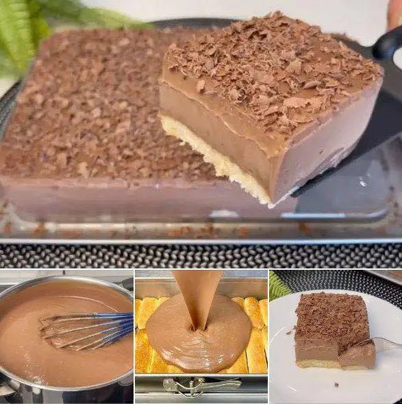 Pastel Frío de Chocolate y Galletas