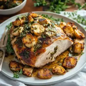 Pechuga con Hierbas: Receta de Pavo Jugoso para tus Celebraciones. 2 Pechuga con Hierbas