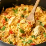 Pollo con queso en una sola olla