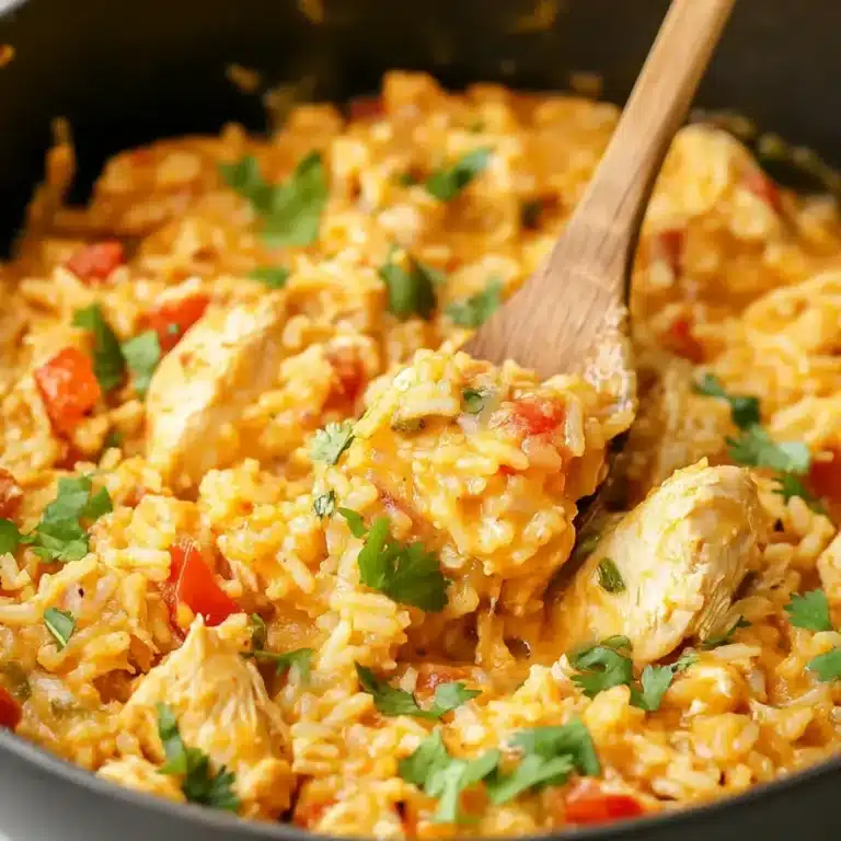 Pollo con queso en una sola olla