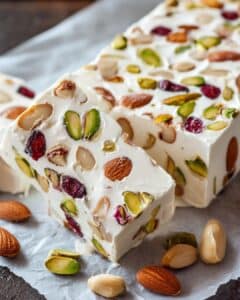 Turrón Italiano de Almendras y Pistachos: una receta casera fácil. 2 Turrón Italiano de Almendras y Pistachos