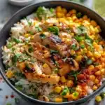 Easy Street Corn Chicken Rice Bowl