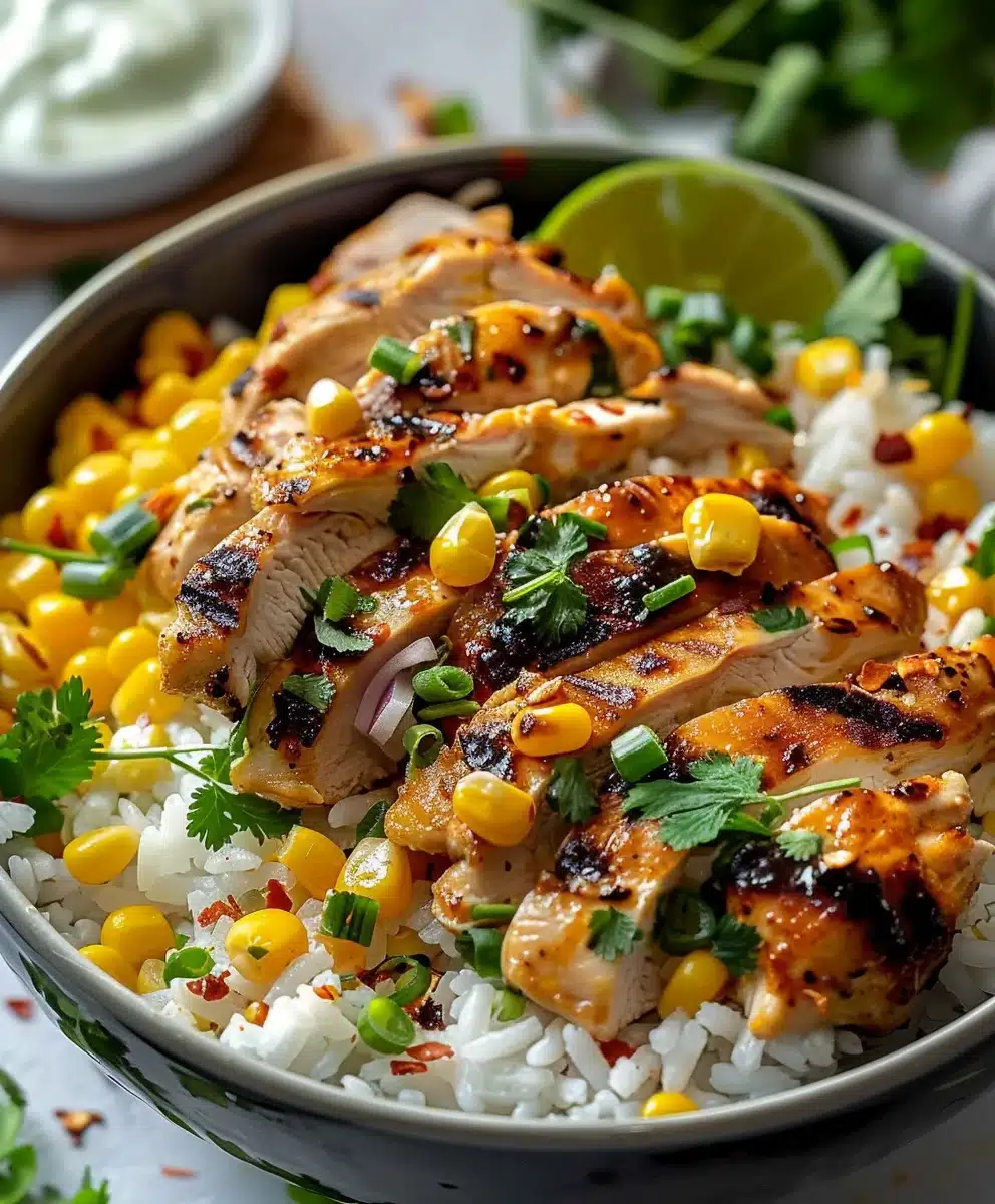 Easy Street Corn Chicken Rice Bowl