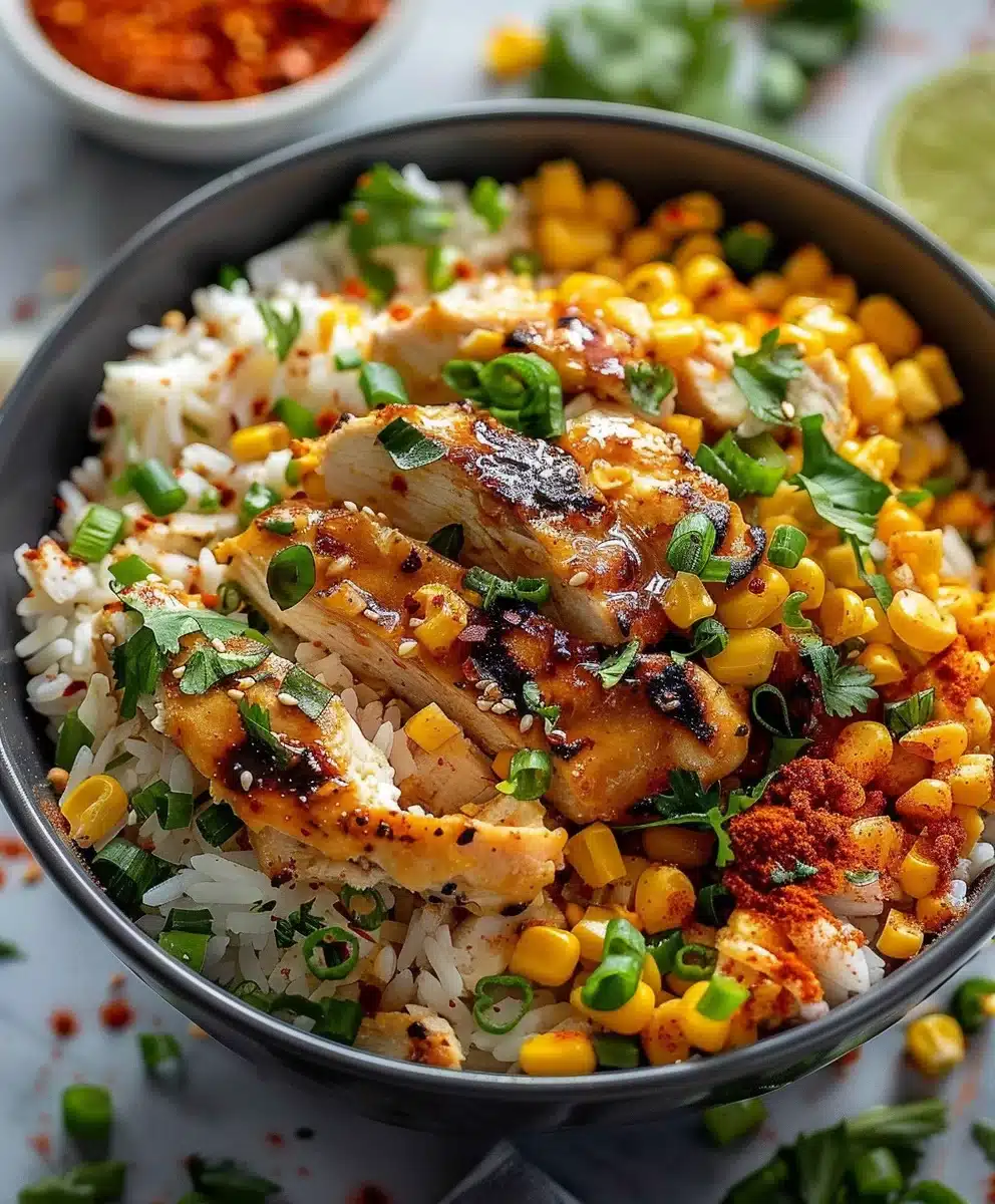Easy Street Corn Chicken Rice Bowl