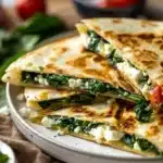 Spinach Feta Quesadillas