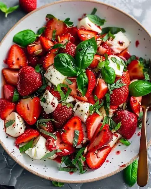 Balsamic Strawberry Caprese