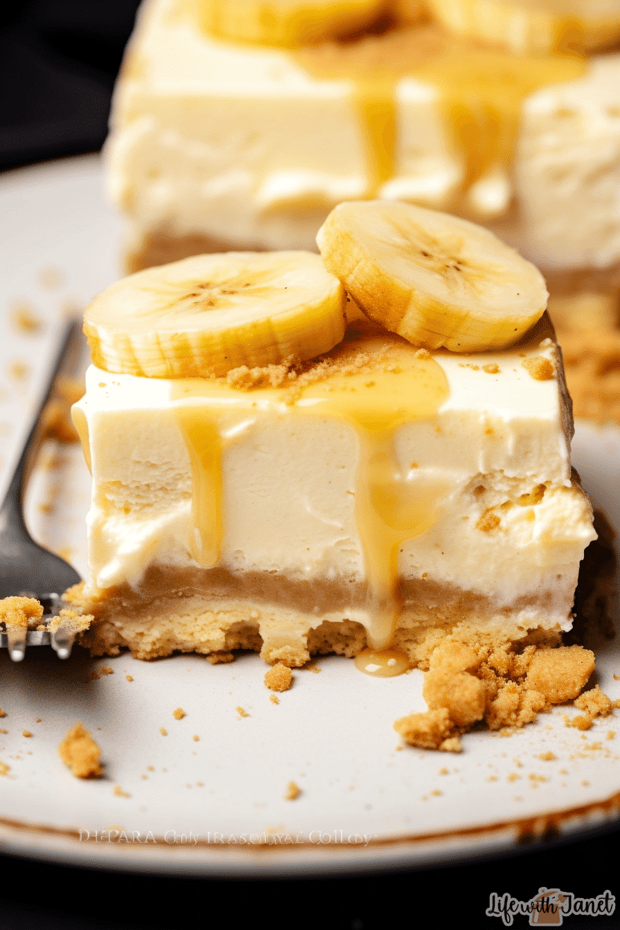 Banana pudding cheesecake squares