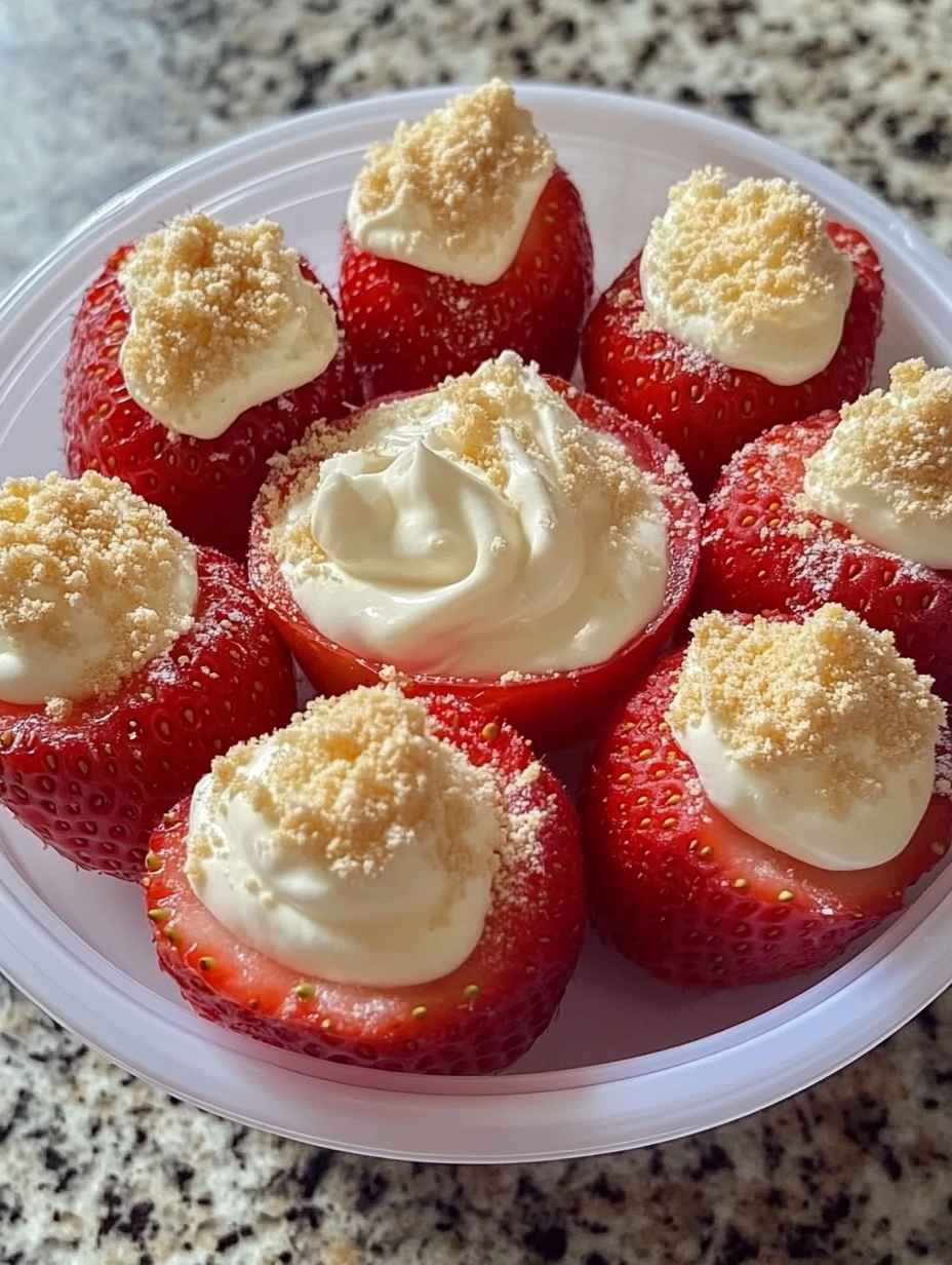 Cheesecake Deviled Strawberries