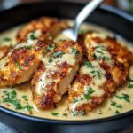 Crispy Parmesan Chicken with a Rich Garlic Sauce