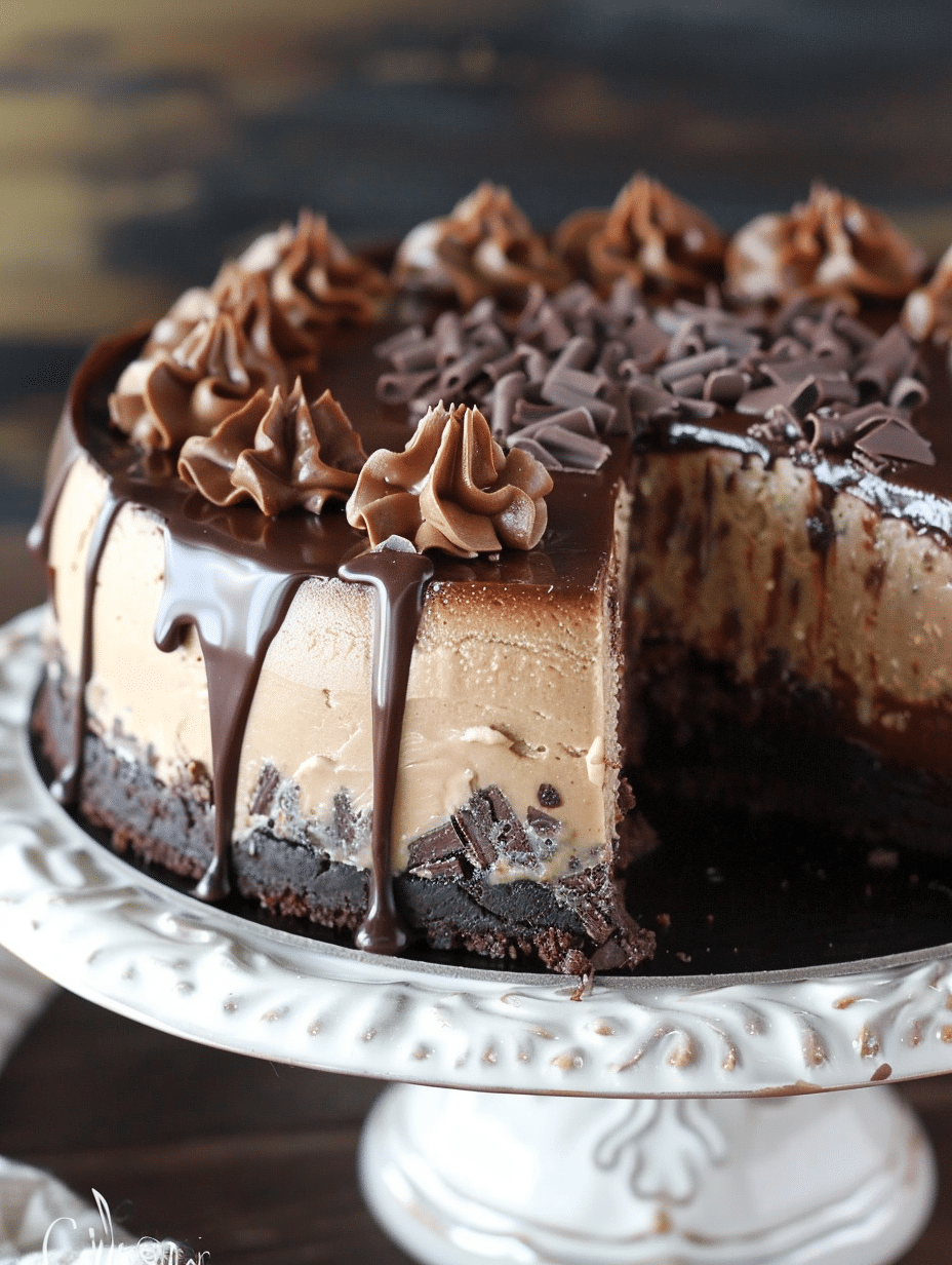 German Chocolate Cheesecake
