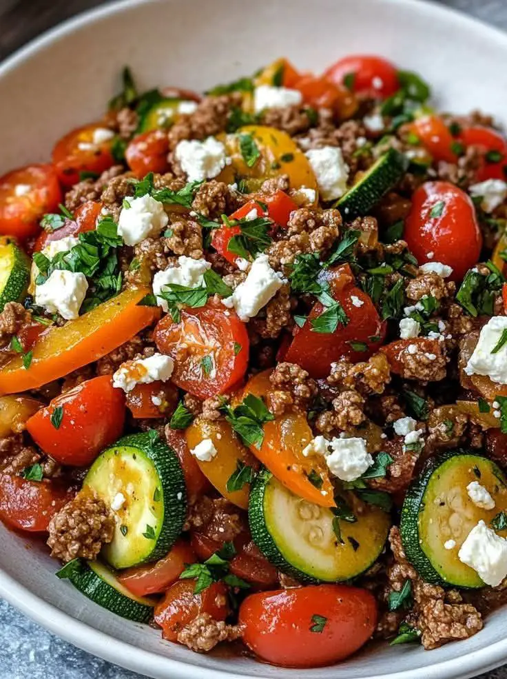 Ground Turkey and Peppers