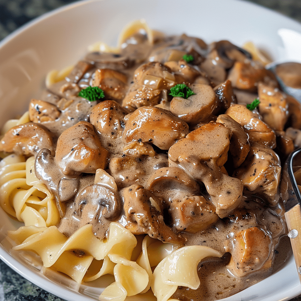 Homemade Chicken Stroganoff