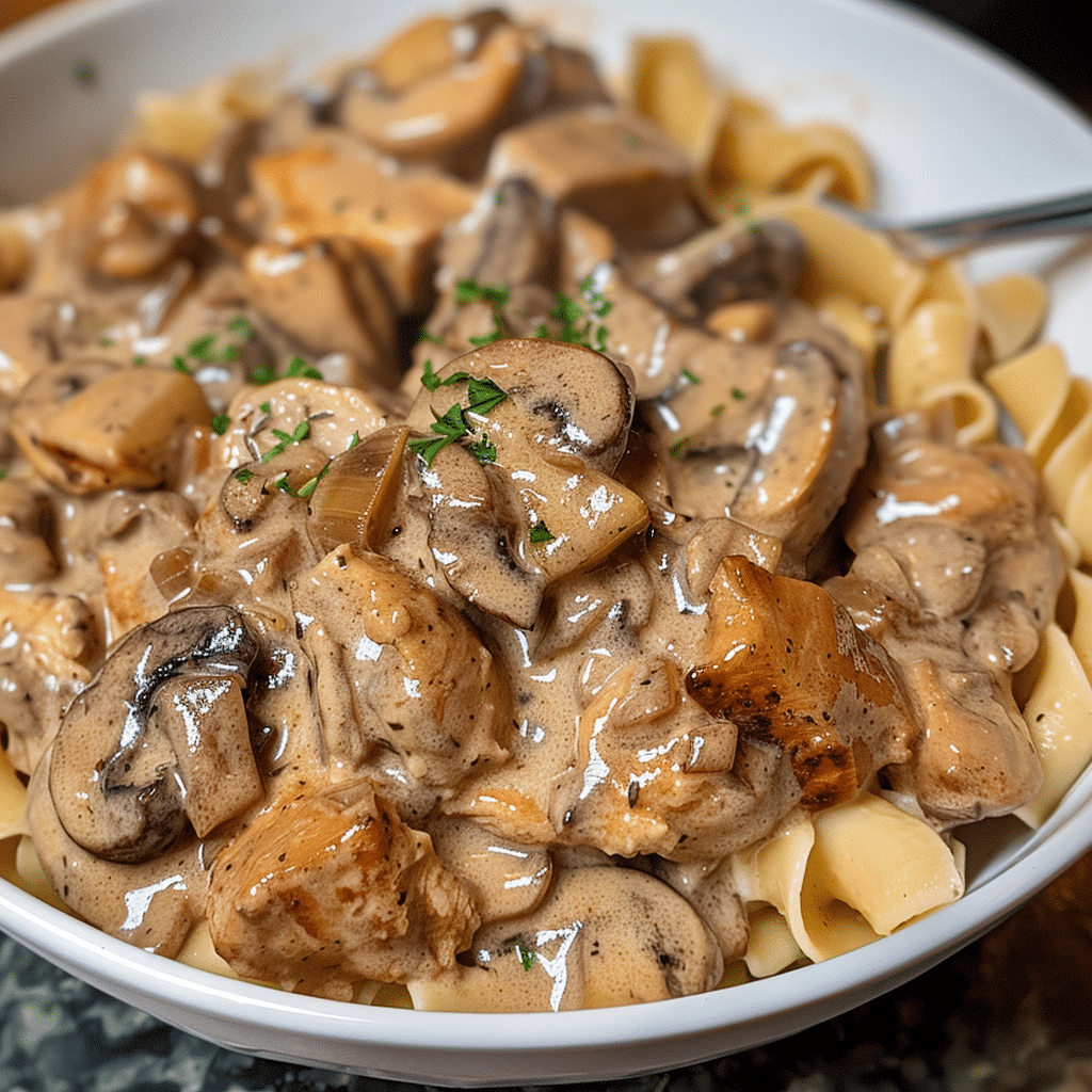 Homemade Chicken Stroganoff