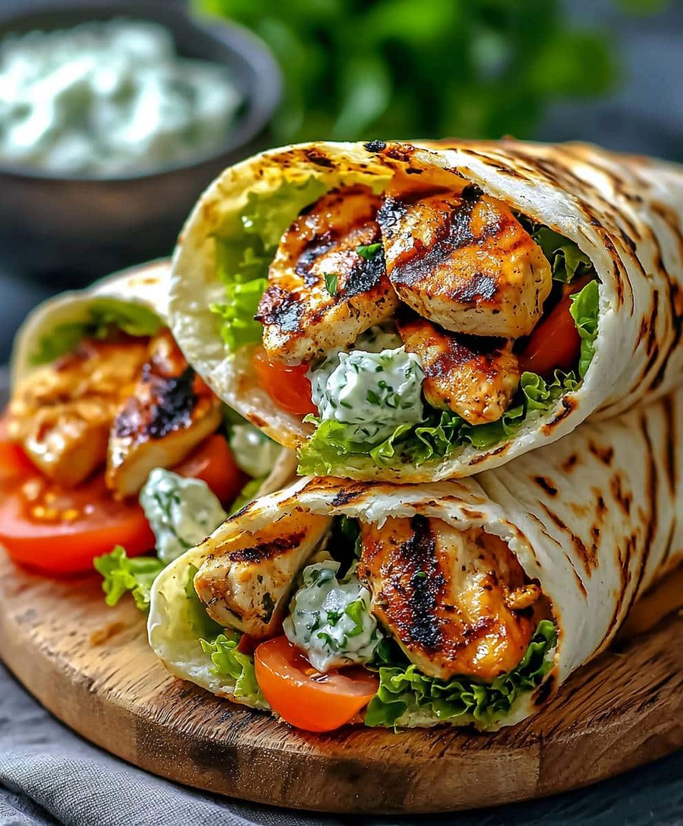 Mediterranean Chicken Gyros