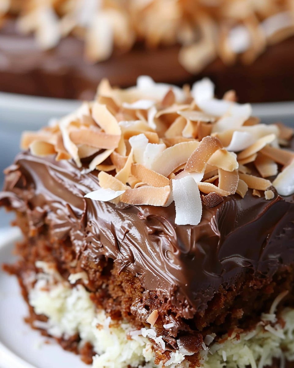 Mounds Poke Cake