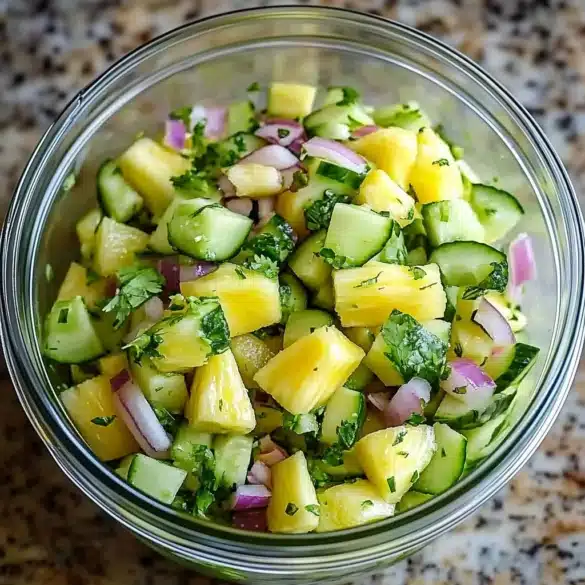 Pineapple Cucumber Salad