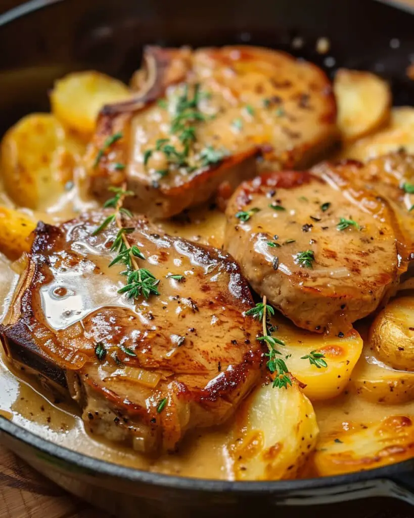 Pork Chops with Scalloped Potatoes