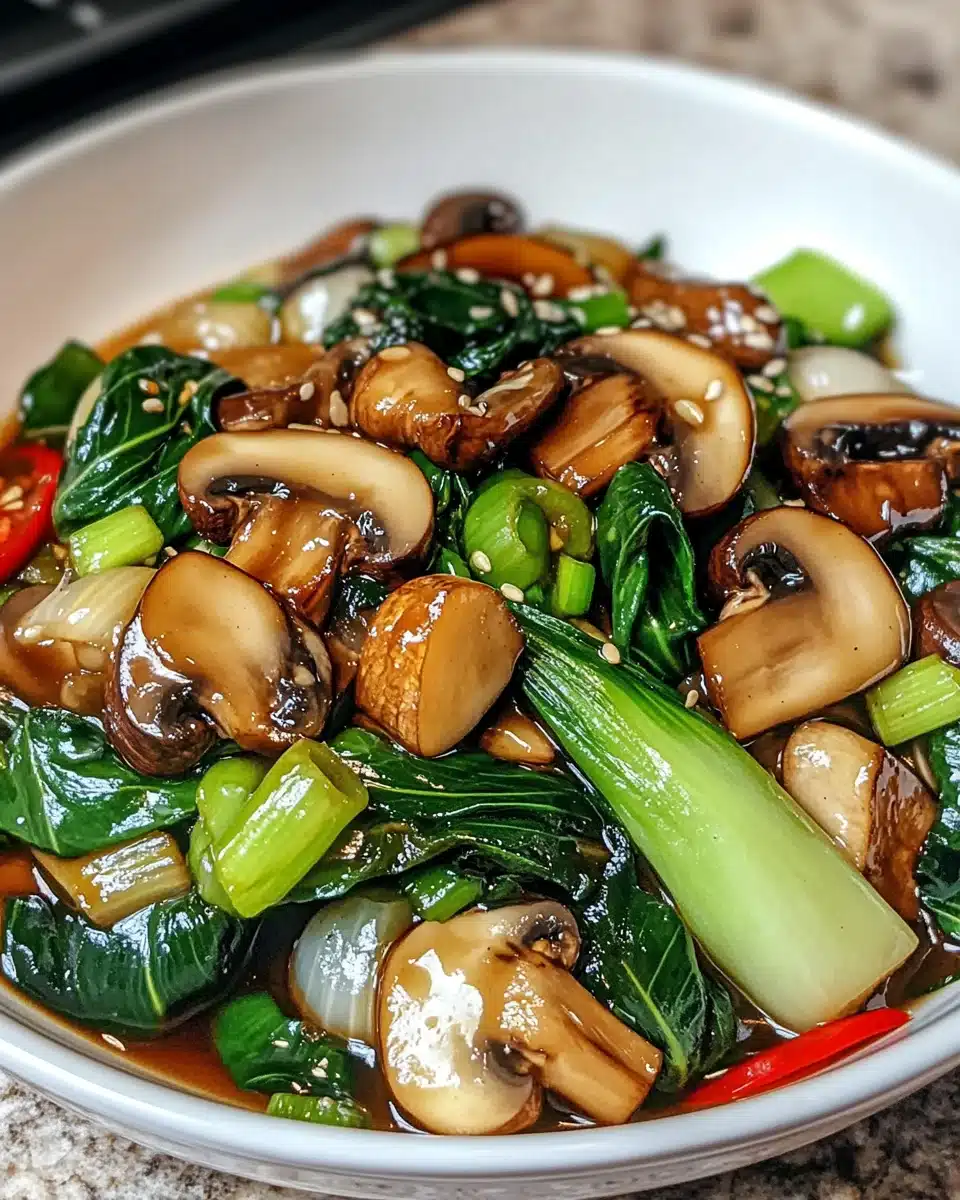 Bok Choy and Mushroom Stir Fry: A Quick Delight!