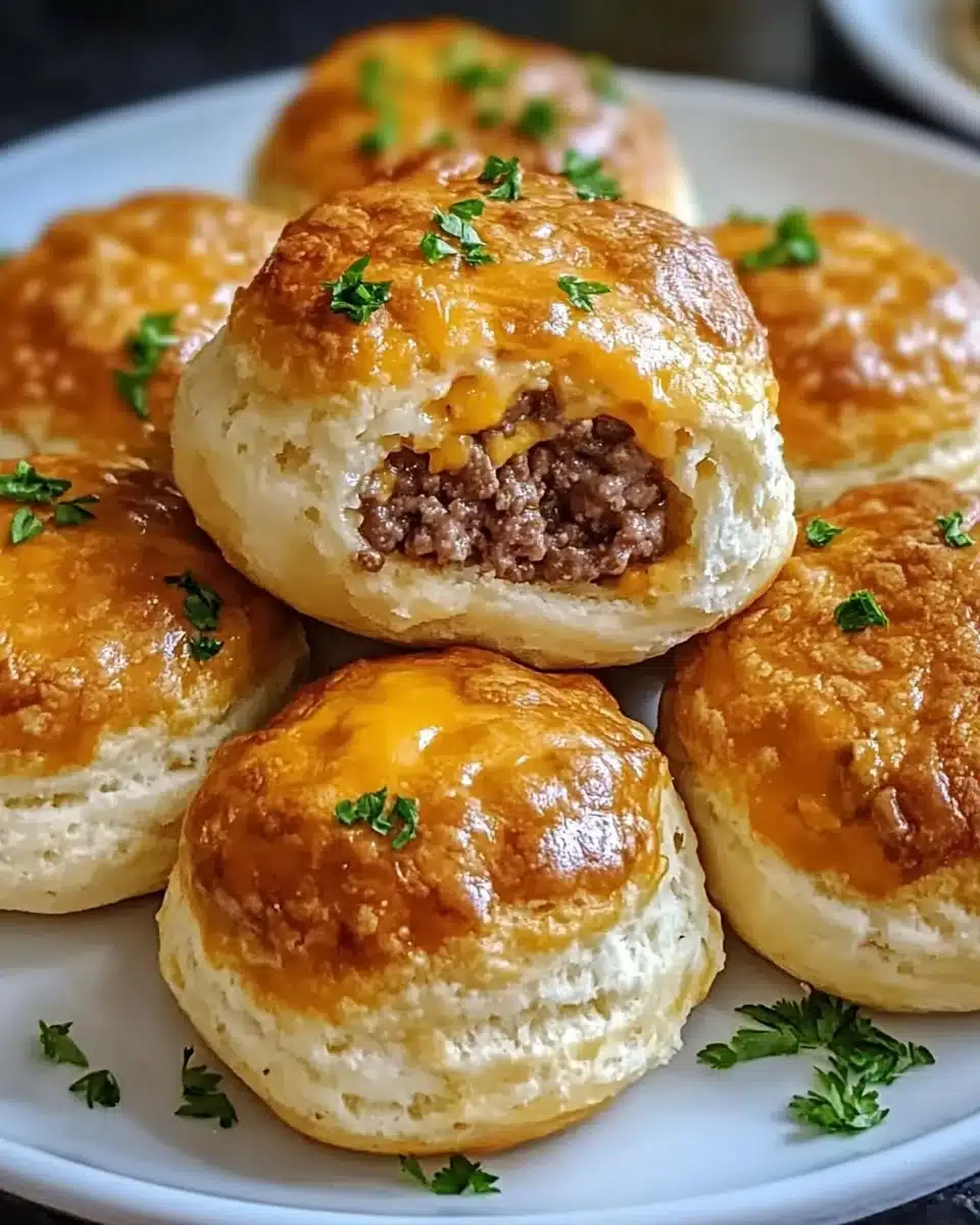 Garlic Parmesan Cheeseburger Bombs