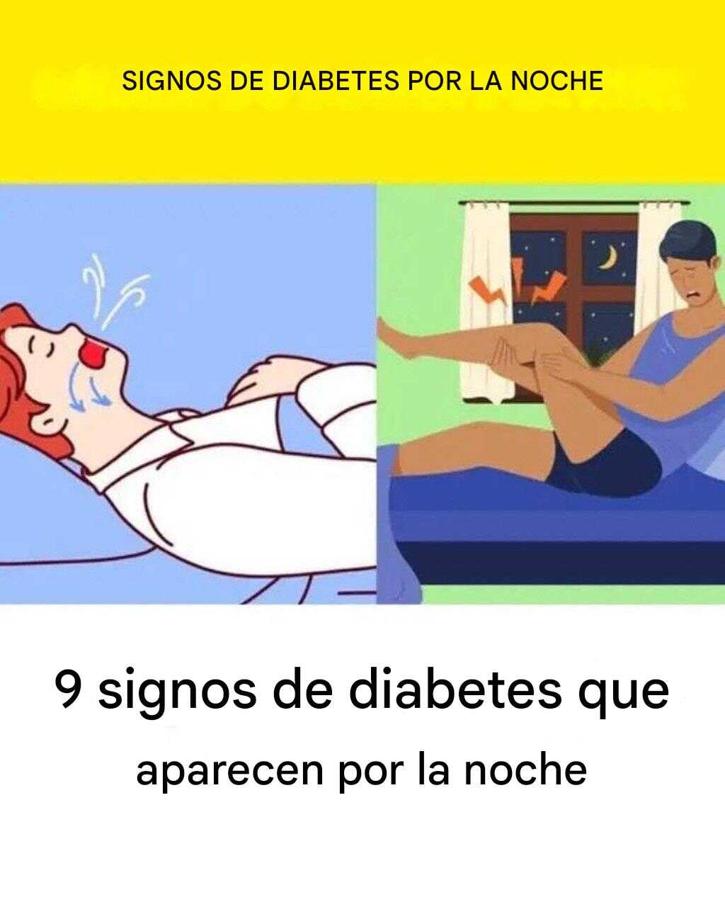 9 señales de diabetes que aparecen por la noche...Ver más