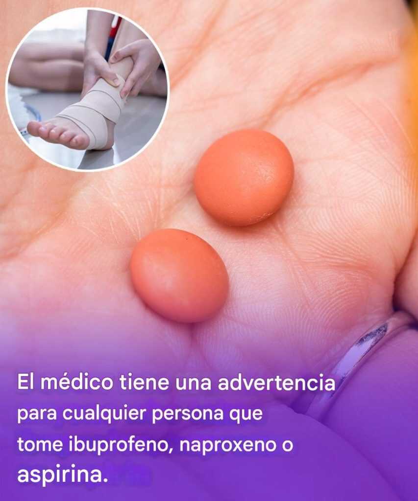 Cualquier persona que tome ibuprofeno, naproxeno o aspirina recibió una advertencia sobre efectos secundarios graves...Ver más