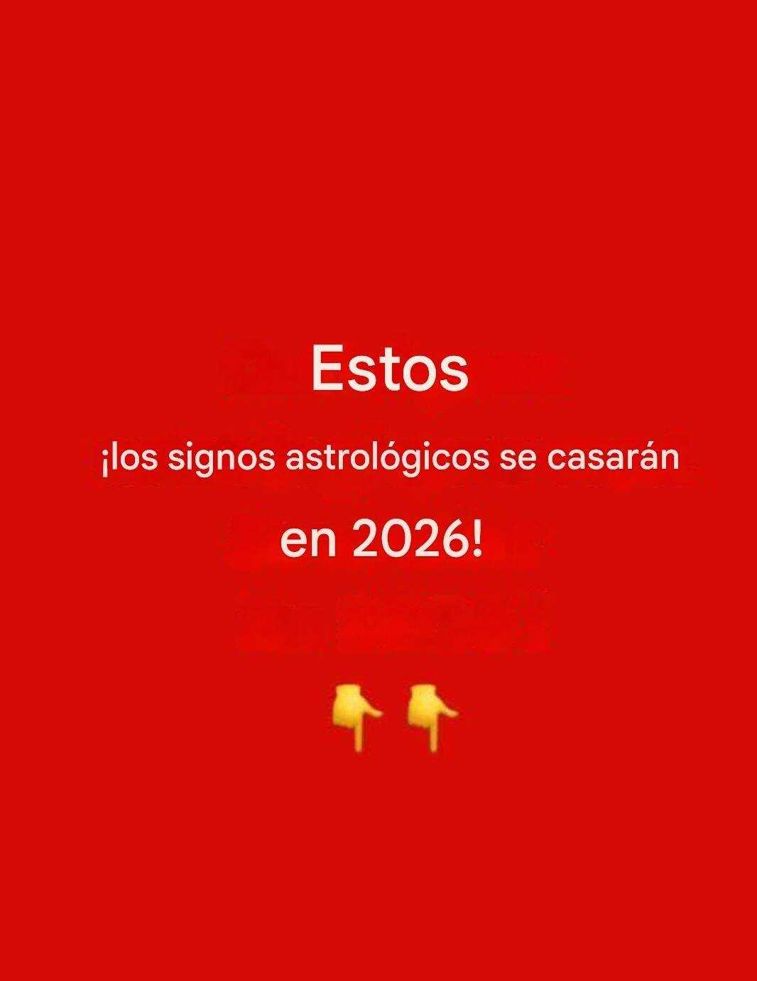 ¡Estos signos astrológicos se casarán en 2026!
Lee más en el primer comentario.