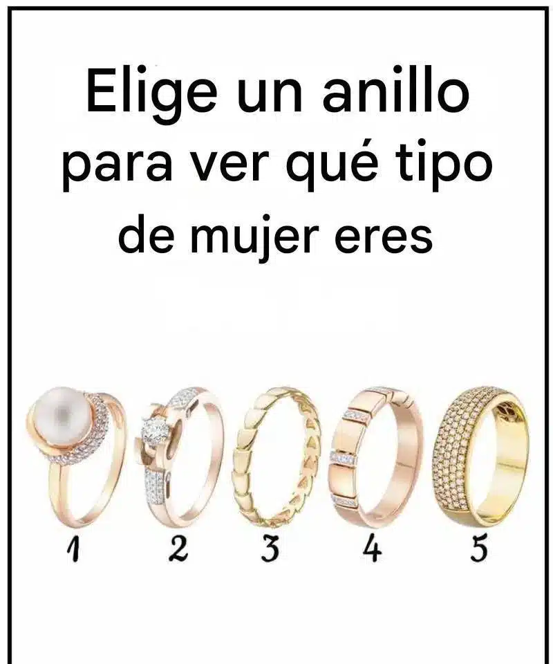 Elige un anillo y descubre qué tipo de mujer eres
El anillo de lazo simboliza encanto y alegría. Si esta es tu elección, eres una mujer cálida, accesible