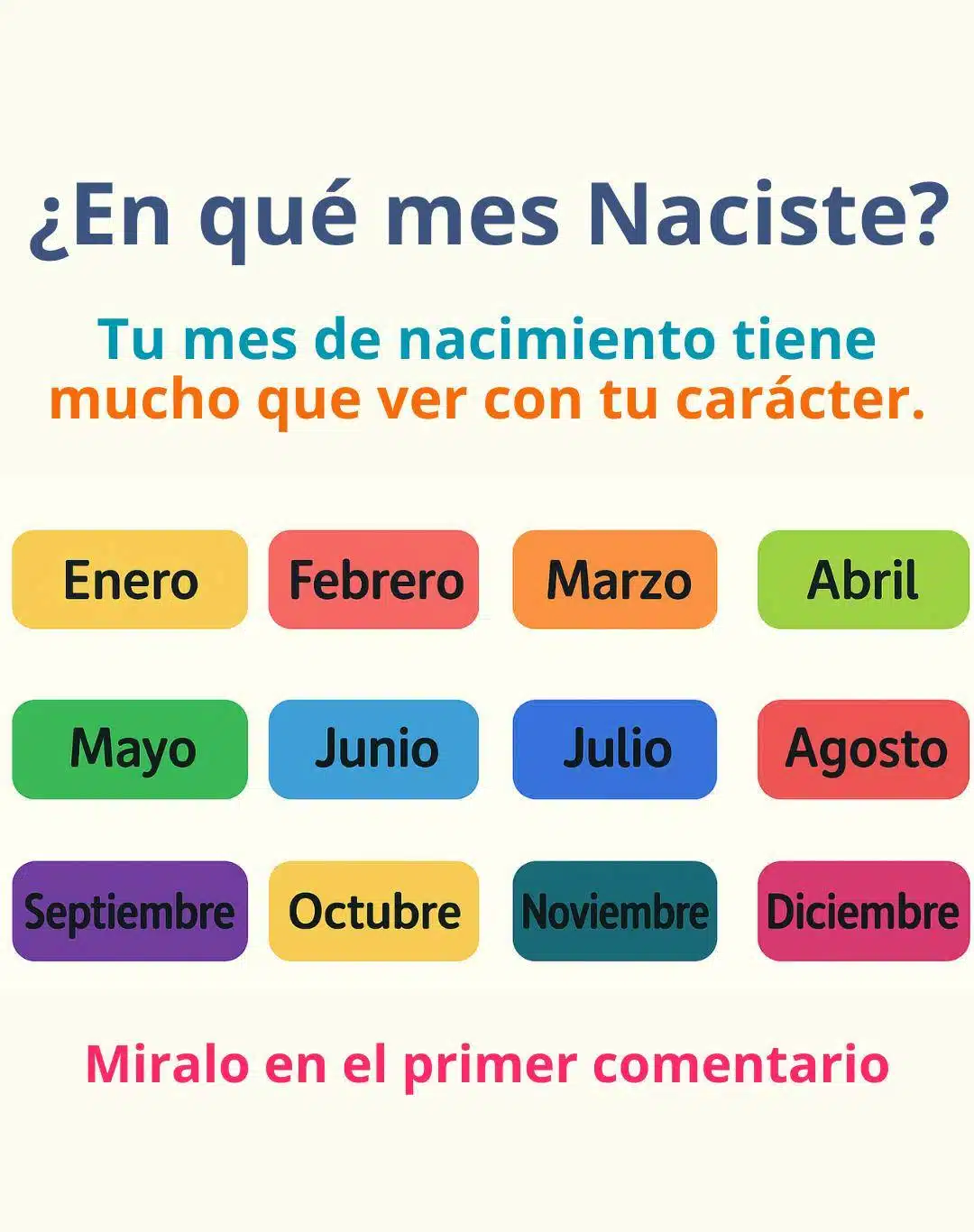 ¿En qué mes naciste? Tu mes de nacimiento podría decir mucho sobre tu personalidad... Ver más