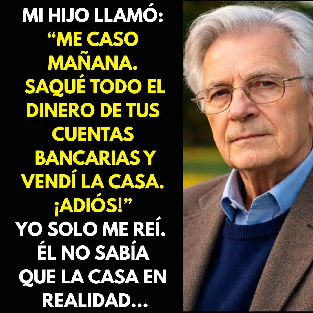 Mi hijo me llamó: «Mañana me caso. Saqué todo el dinero de tu cuenta del banco…» 😱😱... Ver más