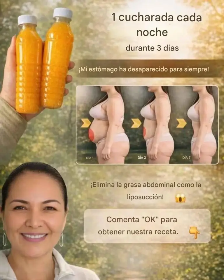 Bebida nocturna de cúrcuma para vientre plano