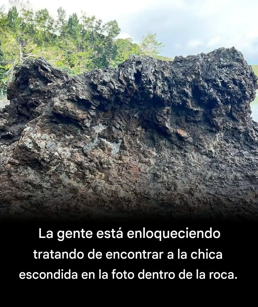 Foto viral la roca que oculta niña 2 Foto viral la roca que oculta niña