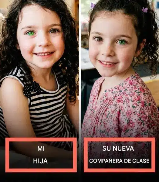 Gemela perdida descubierta en el colegio