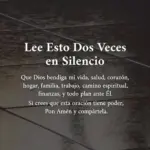 Oración silenciosa para encontrar paz y fe