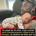 Padre tatuado elimina sus tatuajes para su hija