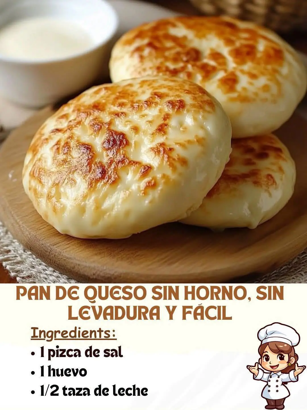 Pan de Queso Sin Horno Receta Fácil