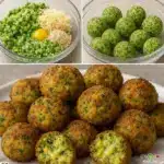 Receta fácil de albóndigas de brócoli y queso