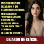 Restaurante favorito imponiendo límites a suegros