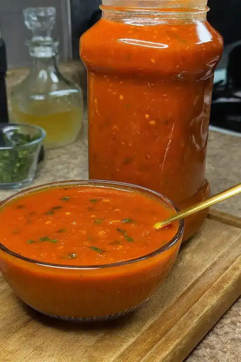 Salsa de Tomate Casera Receta Fácil y Saludable