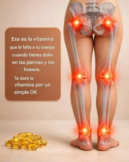 Vitamina D alivia dolor de piernas y huesos