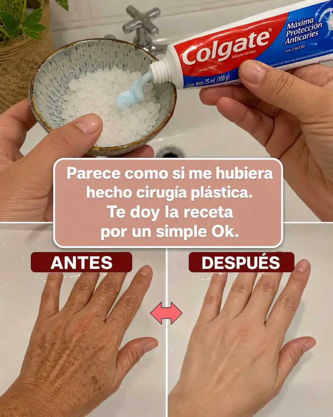 Manos y brazos con signos de envejecimiento y soluciones asequibles