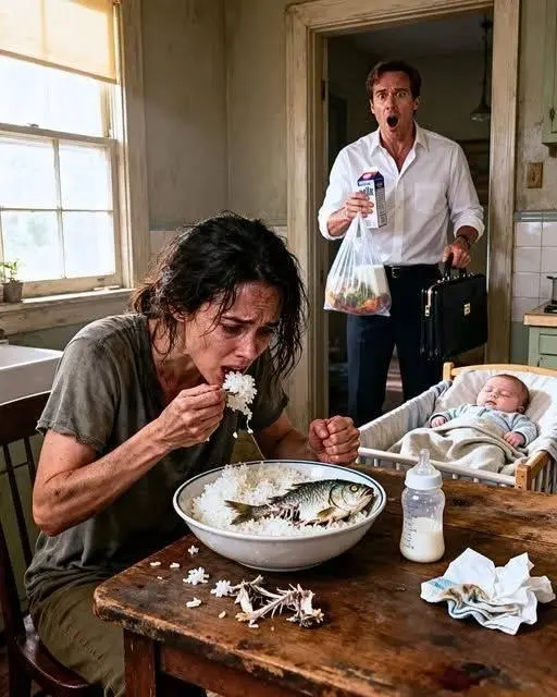 Sorprendí a mi madre comiendo comida podrida