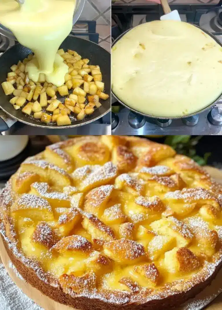 Tarta de manzana rápida: ¡3 manzanas en 10 minutos!
