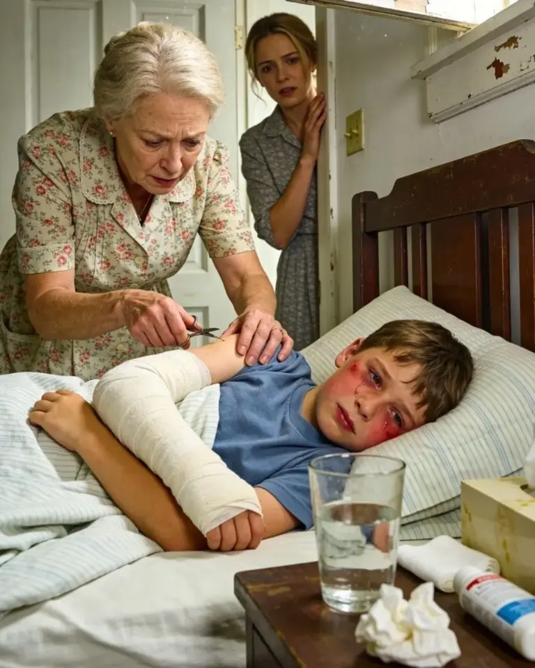 Niño pide cortar brazo, anciana descubre verdad.