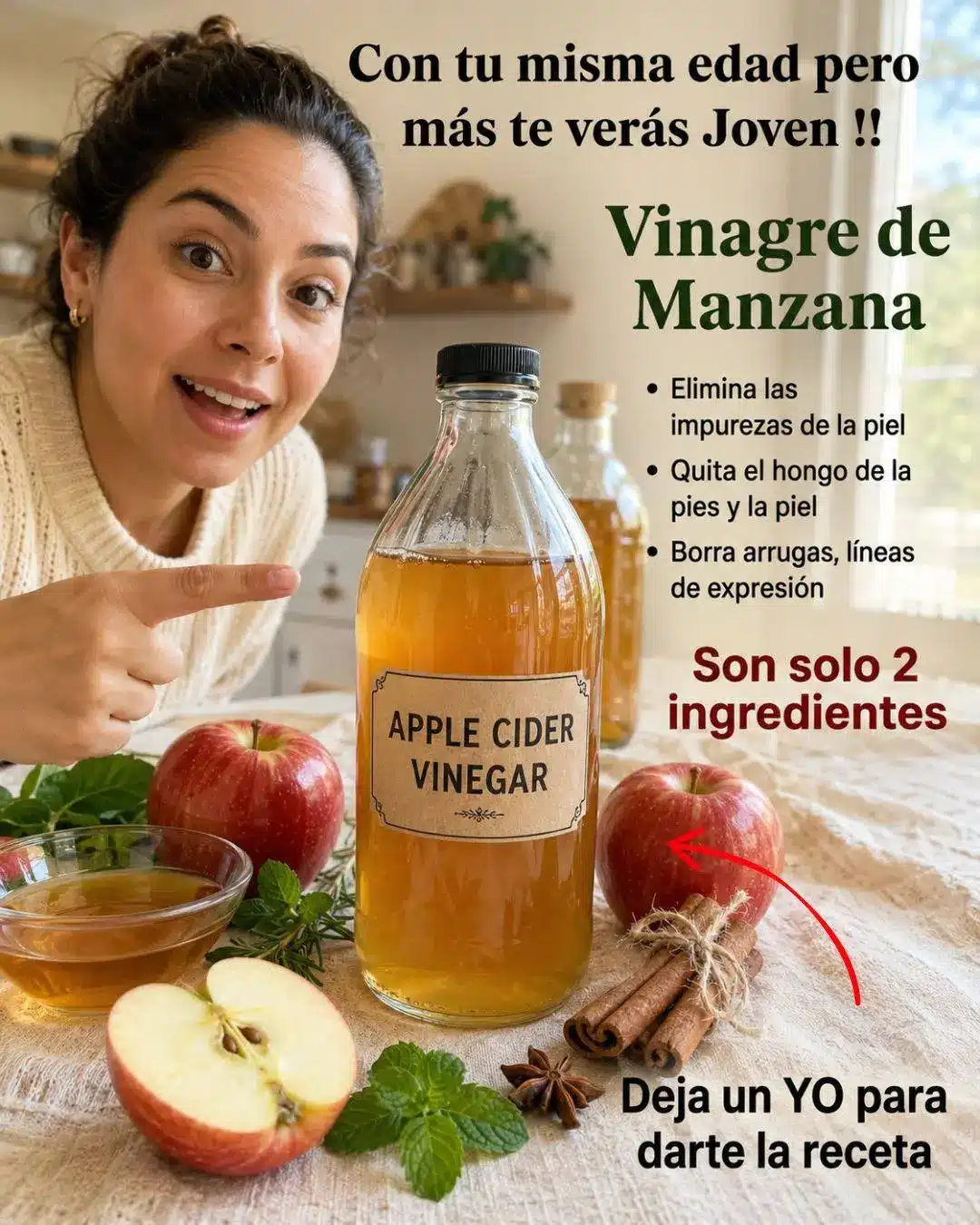 El vinagre te rejuvenece 40 años sin cirugías 2 El vinagre te rejuvenece 40 años sin cirugías