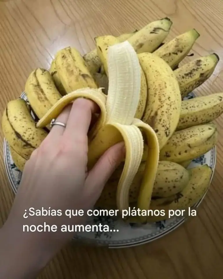 Qué pasa si comes plátano por la noche