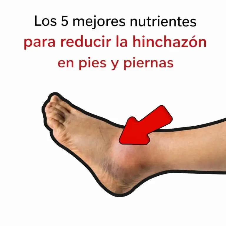 5 nutrientes para desinflamar pies y piernas