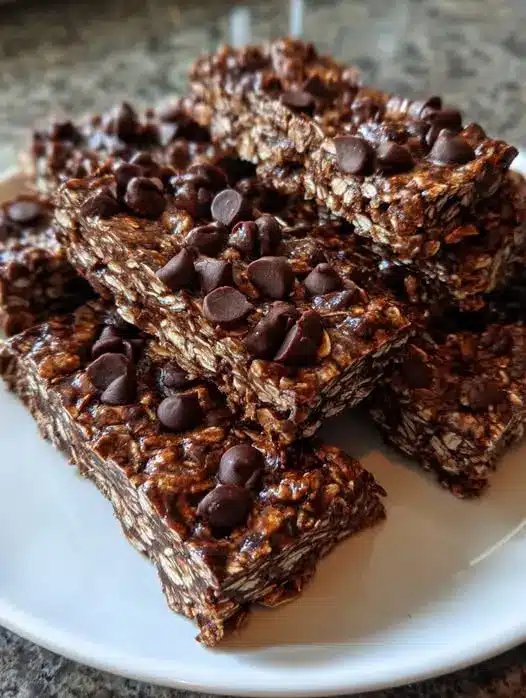 Barritas Avena Chocolate Sin Horno Fáciles